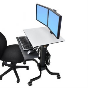 WorkFit-C, Dual Sit-Stand Workstation