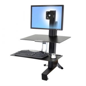 WorkFit-S, Single HD Workstation with Worksurface